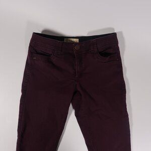 Democracy Ab Technology Skinny Ankle Jeans Womens 8 Purple Stretch Slimming